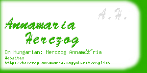 annamaria herczog business card